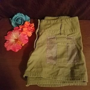 ❤3/$10 Route 66 Army Green Shorts